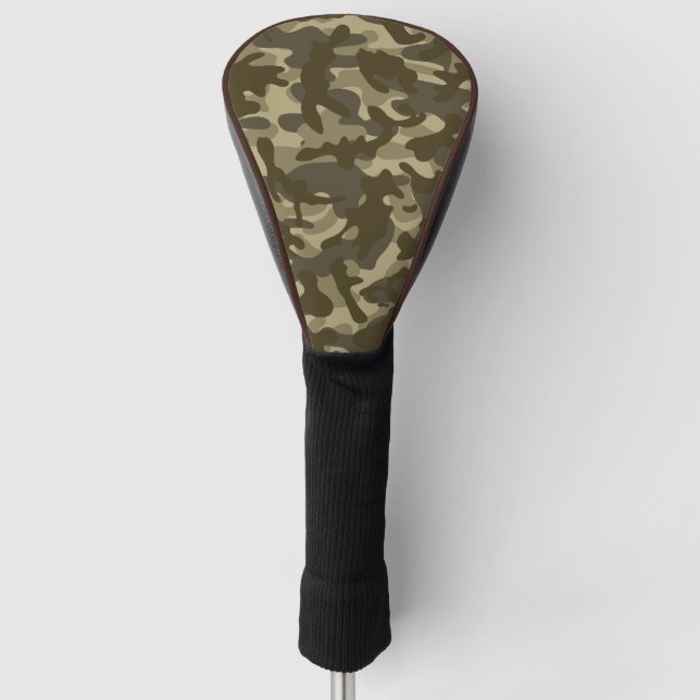 Central Camouflage  Golf Head Cover (Front)