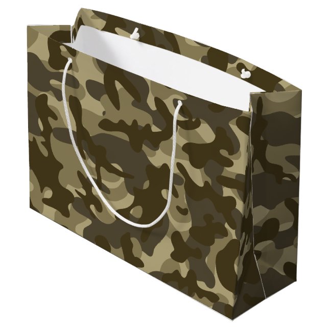 Central Camouflage  Large Gift Bag (Back Angled)