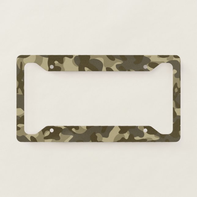 Central Camouflage  License Plate Frame (Front)