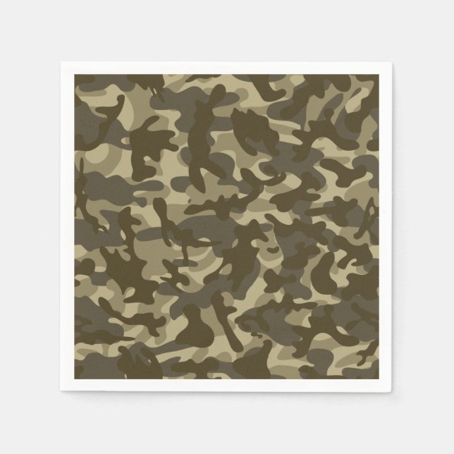 Central Camouflage  Napkins (Front)