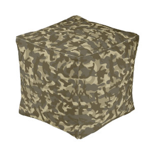 Central Camouflage  Pouf