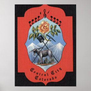 Central City, Colorado - Official City Seal View Poster