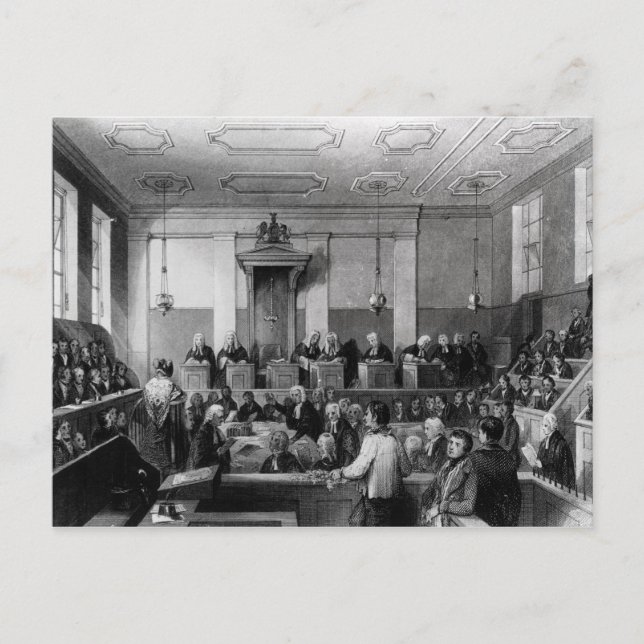 Central Criminal Court, The Old Bailey Postcard (Front)