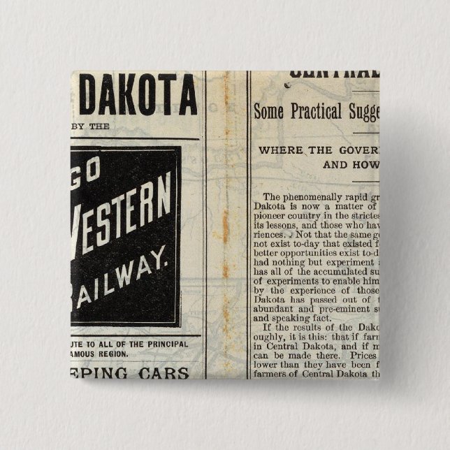 Central Dakota Pinback Button (Front)