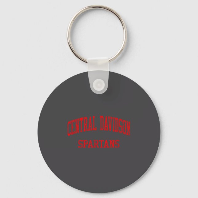 Central Davidson High School Hs Lexington Nc Vinta Keychain (Front)