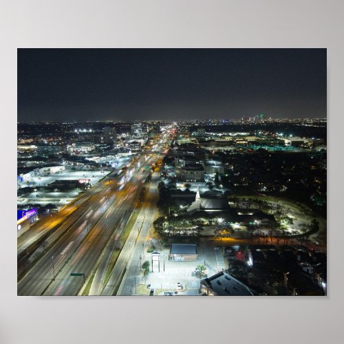 Central Expressway in Dallas Texas Poster