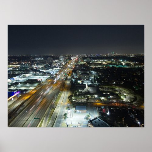 Central Expressway in Dallas Texas Poster