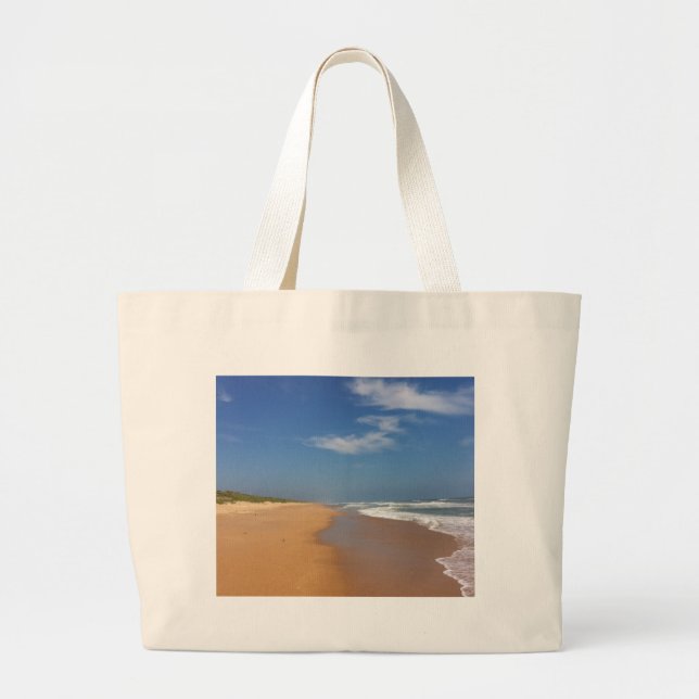 Central Florida Beach Large Tote Bag (Front)