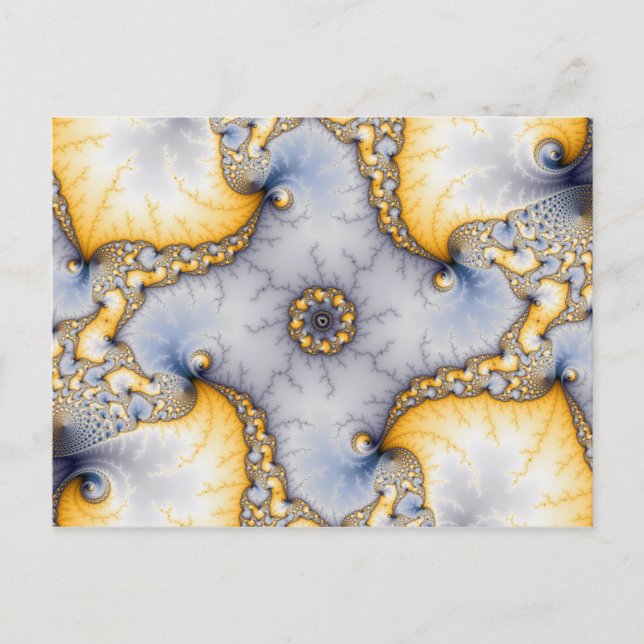 Central - Fractal Art Postcard (Front)