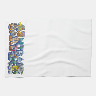 Central Gardens Mural Kitchen Towel
