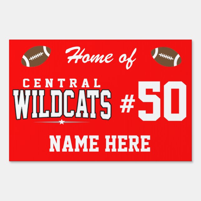 Central High School; Wildcats Sign (Front)