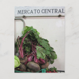 Central Market' Florence Postcard