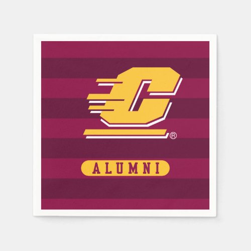 Central Michigan Alumni Stripes Napkins