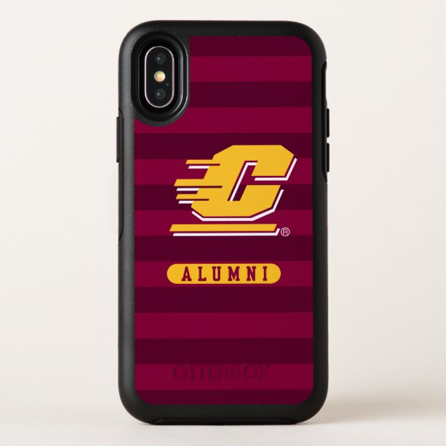 Central Michigan Alumni Stripes Otterbox iPhone Case (Back)