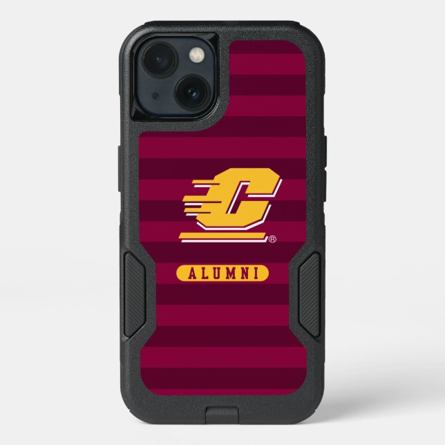 Central Michigan Alumni Stripes Otterbox iPhone Case (Back)