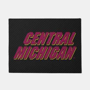 Central Michigan Carbon Fiber Pattern Doormat