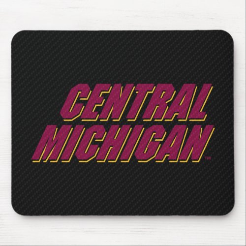 Central Michigan Carbon Fiber Pattern Mouse Pad