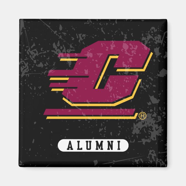 Central Michigan Distressed Magnet (Front)