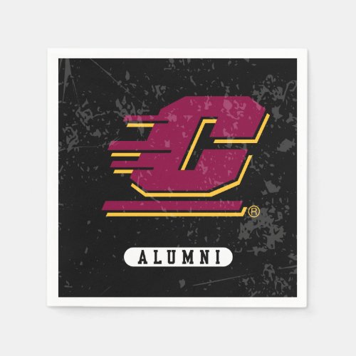 Central Michigan Distressed Napkins