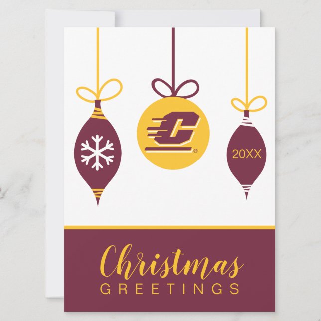 Central Michigan Holiday Card (Front)