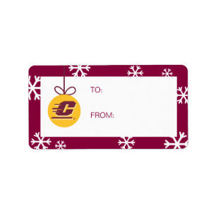 Central Michigan Holiday Label