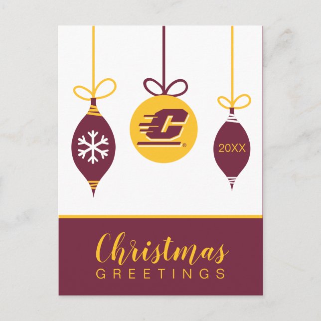 Central Michigan Holiday Postcard (Front)