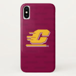 Central Michigan Logo Watermark iPhone X Case<br><div class="desc">Check out these Central Michigan designs! Show off your CMU pride with these new University products. These make the perfect gifts for the Central Michigan University student, alumni, family, friend or fan in your life. All of these Zazzle products are customizable with your name, class year, or club. Go Chippewas!...</div>