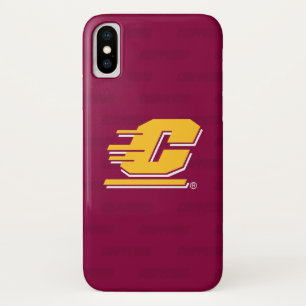Central Michigan Logo Watermark iPhone X Case