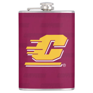 Central Michigan Logo Watermark Flask