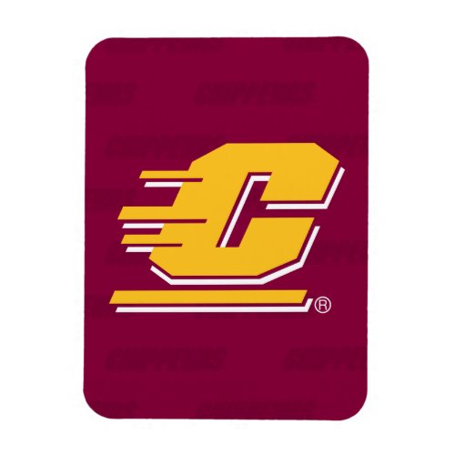 Central Michigan Logo Watermark Magnet