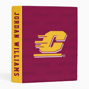 Central Michigan Logo Watermark Mini Binder