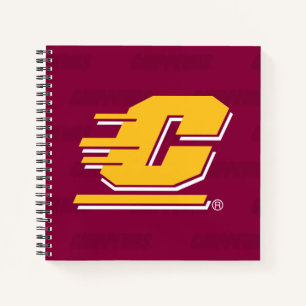 Central Michigan Logo Watermark Notebook