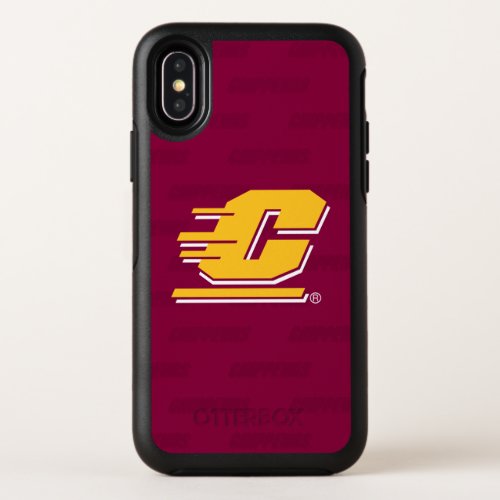 Central Michigan Logo Watermark OtterBox Symmetry iPhone XS Case