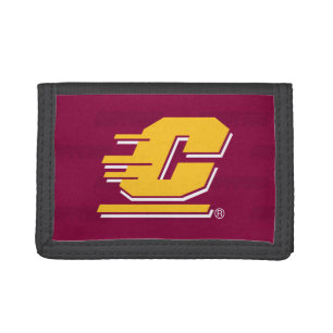 Central Michigan Logo Watermark Tri-fold Wallet