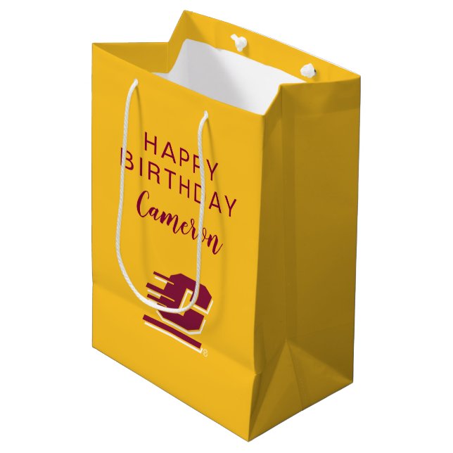 Central Michigan Medium Gift Bag (Front Angled)