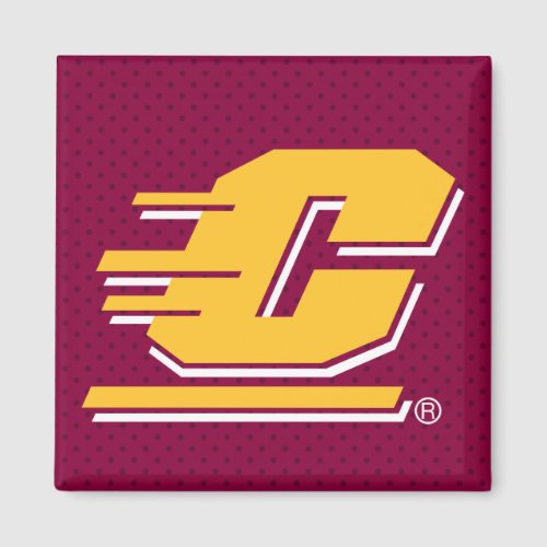 Central Michigan Polka Dot Pattern Magnet