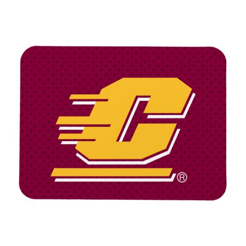 Central Michigan Polka Dot Pattern Magnet