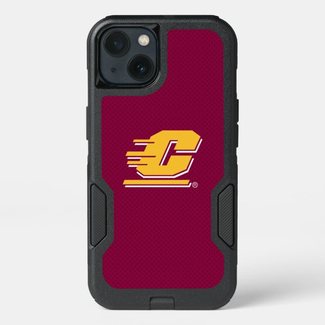 Central Michigan Polka Dot Pattern Otterbox iPhone Case (Back)