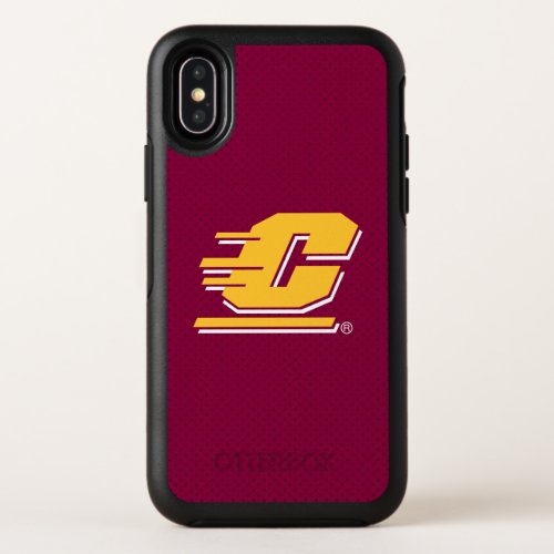 Central Michigan Polka Dot Pattern OtterBox Symmetry iPhone XS Case