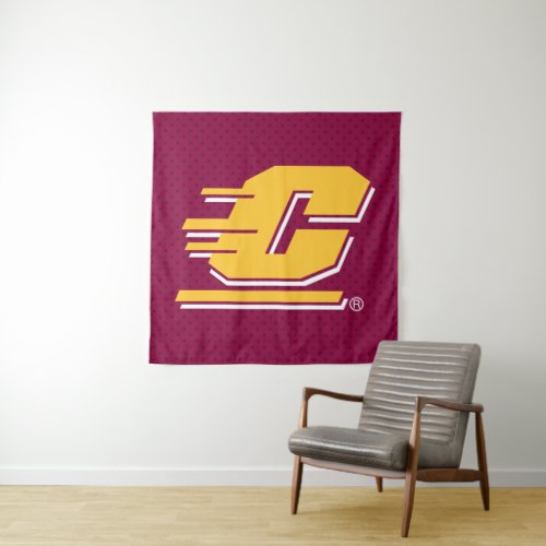 Central Michigan Polka Dot Pattern Tapestry