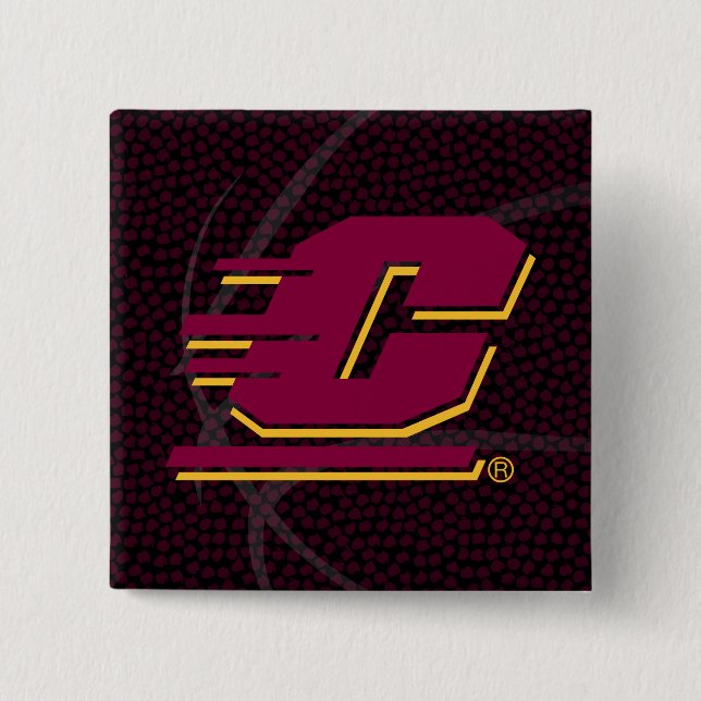 Central Michigan State Basketball Button (Front)