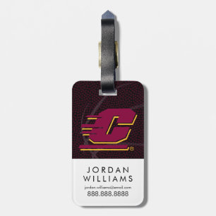 Central Michigan State Basketball Luggage Tag