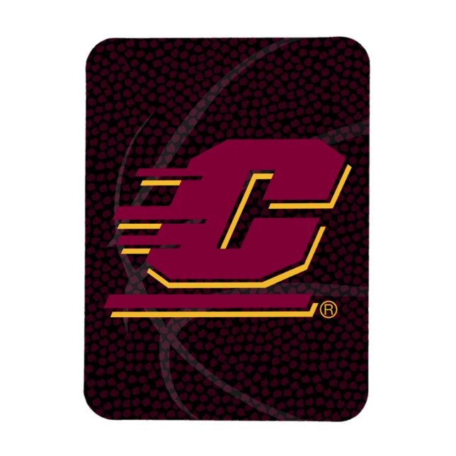 Central Michigan State Basketball Magnet (Vertical)