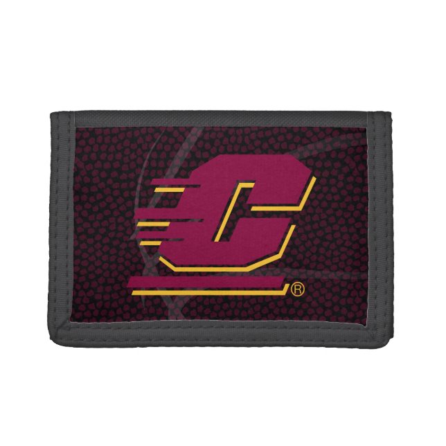Central Michigan State Basketball Trifold Wallet (Front)