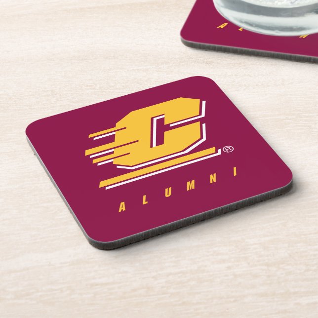 Central Michigan University Alumni Beverage Coaster (Left Side)