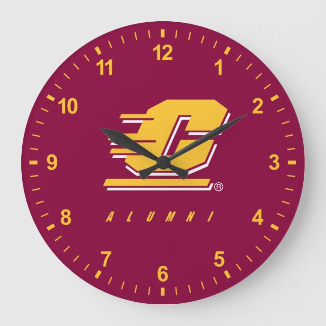 Central Michigan University Alumni Large Clock (Front)