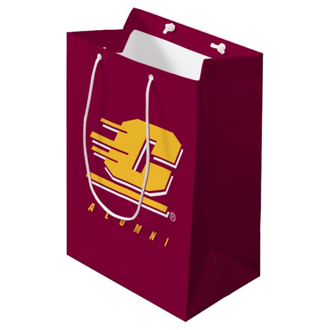 Central Michigan University Alumni Medium Gift Bag (Front Angled)