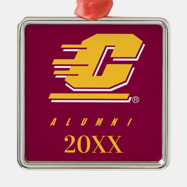 Central Michigan University Alumni Metal Ornament (Front)