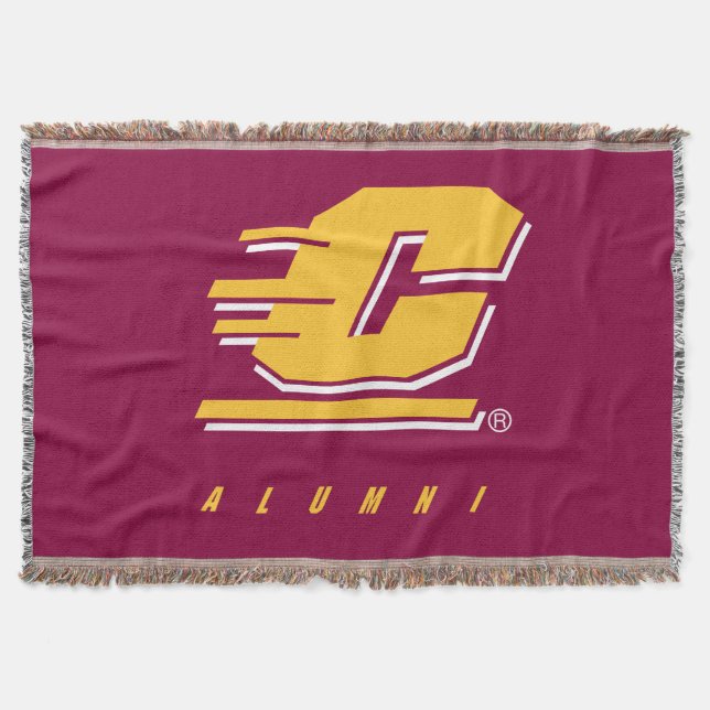 Central Michigan University Alumni Throw Blanket (Front)