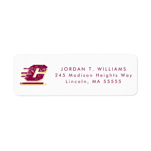 Central Michigan University Athletic Mark Label (Front)